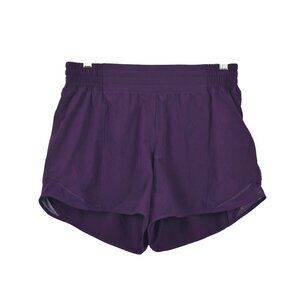 lululemon Hotty Hot Low-Rise Short 4" Size 8 in Dramatic Magenta